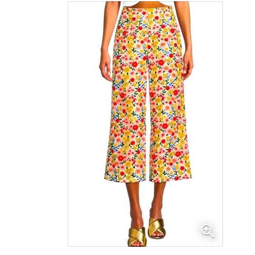 Antonio Melani PantsWide Leg Pants . Embroidered Floral Wide Leg - Picture 3 of 7